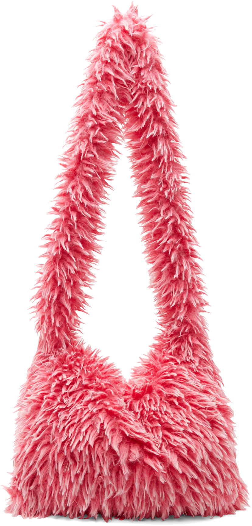 Axelväska ERL ERL Faux-Fur Messenger Bag Rosa | ERL10K016