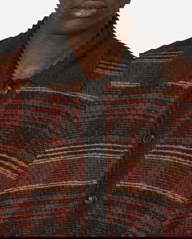 Skjorta OUR LEGACY Evening Polo Rust Geezer Check Röd | M2243ER 001, 5