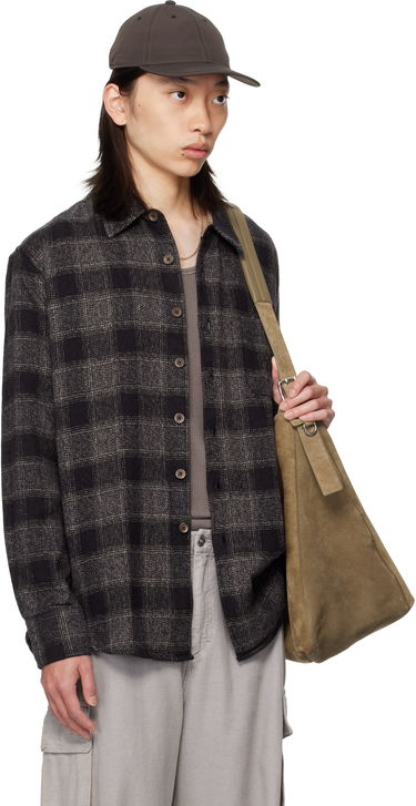 Skjorta OUR LEGACY OUR LEGACY Checked Button-Down Shirt Grå | M4252AO, 1