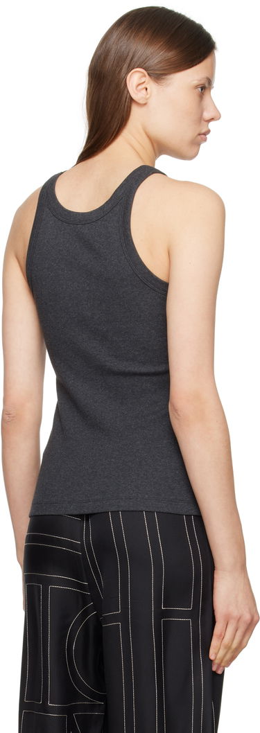 Linne TOTEME TOTEME Curved Rib Tank Top Grå | 243-WRT1129-FB0246, 2