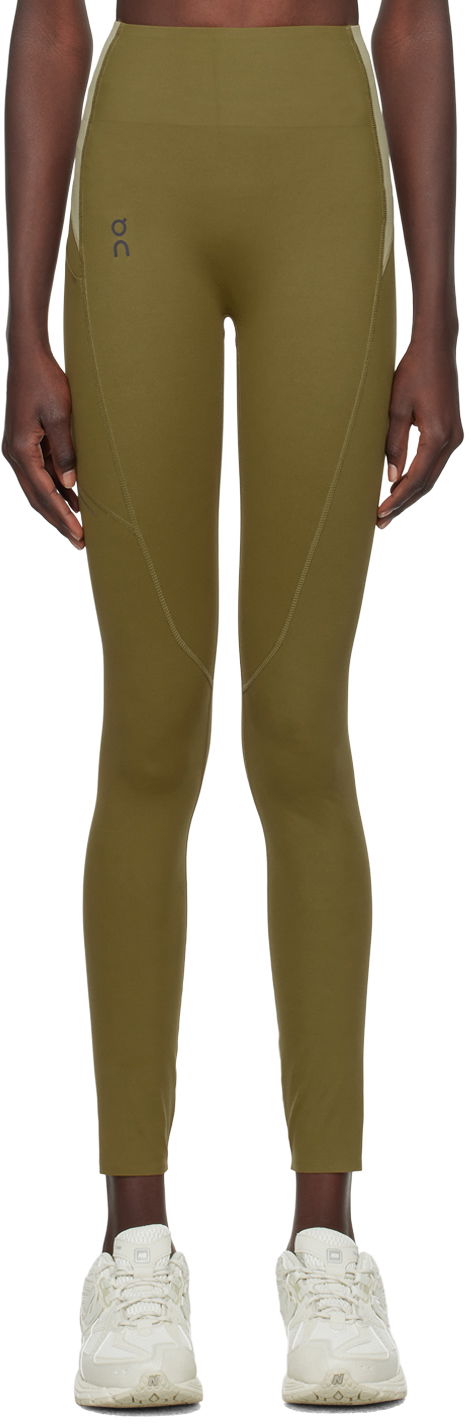 Damasker On Running Movement Long Tights Sport Leggings Grön | 1WE11901921