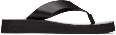 Kläder The Row The Row Ginza Platform Flip-Flop Sandals Svart | F1159-L52, 0