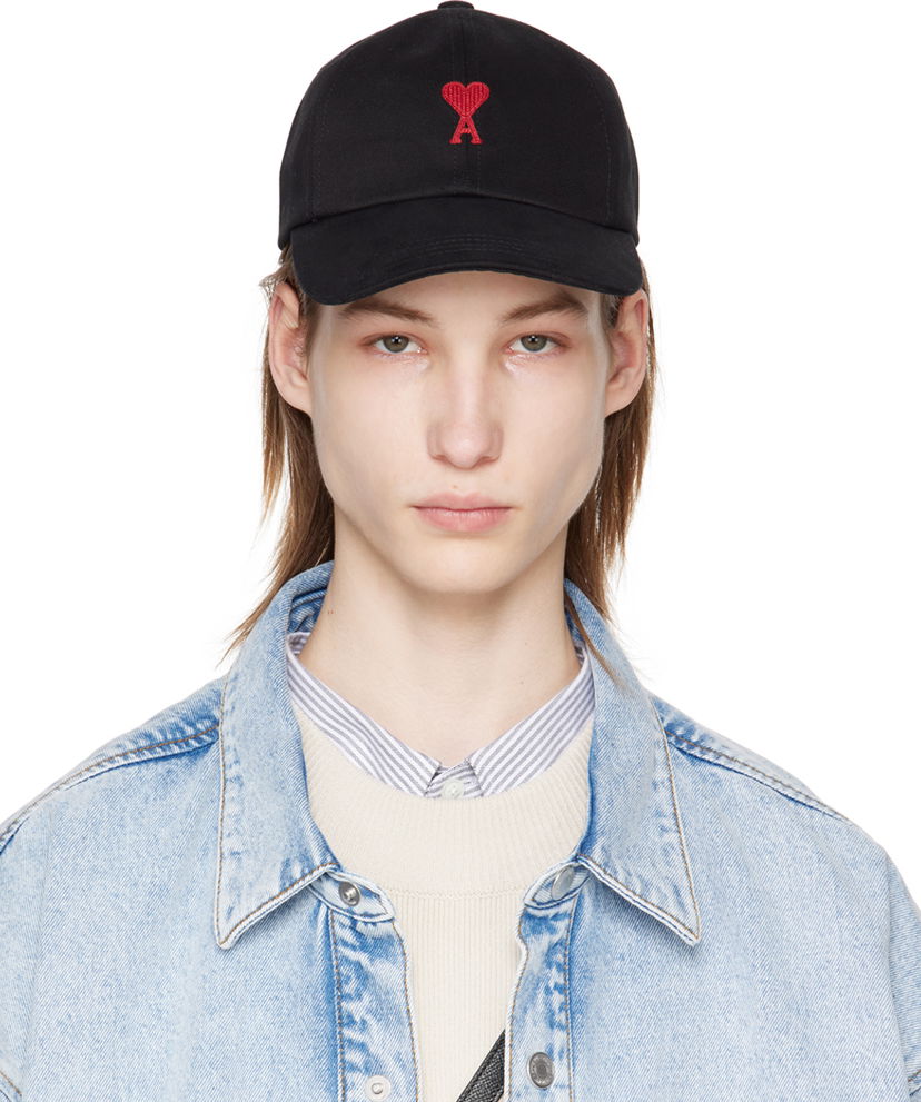 Keps AMI Paris de Cœur Cap Svart | BFUCP006.AW0041