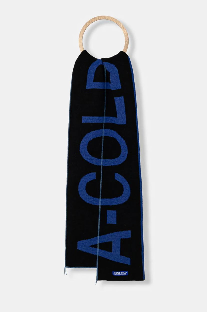 Halsduk A-COLD-WALL* Knitted Scarf Fracture Mörkblå | ACWUA203