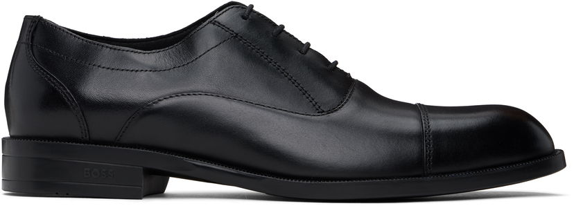 Kläder BOSS BOSS Leather Oxfords Svart | 50536120