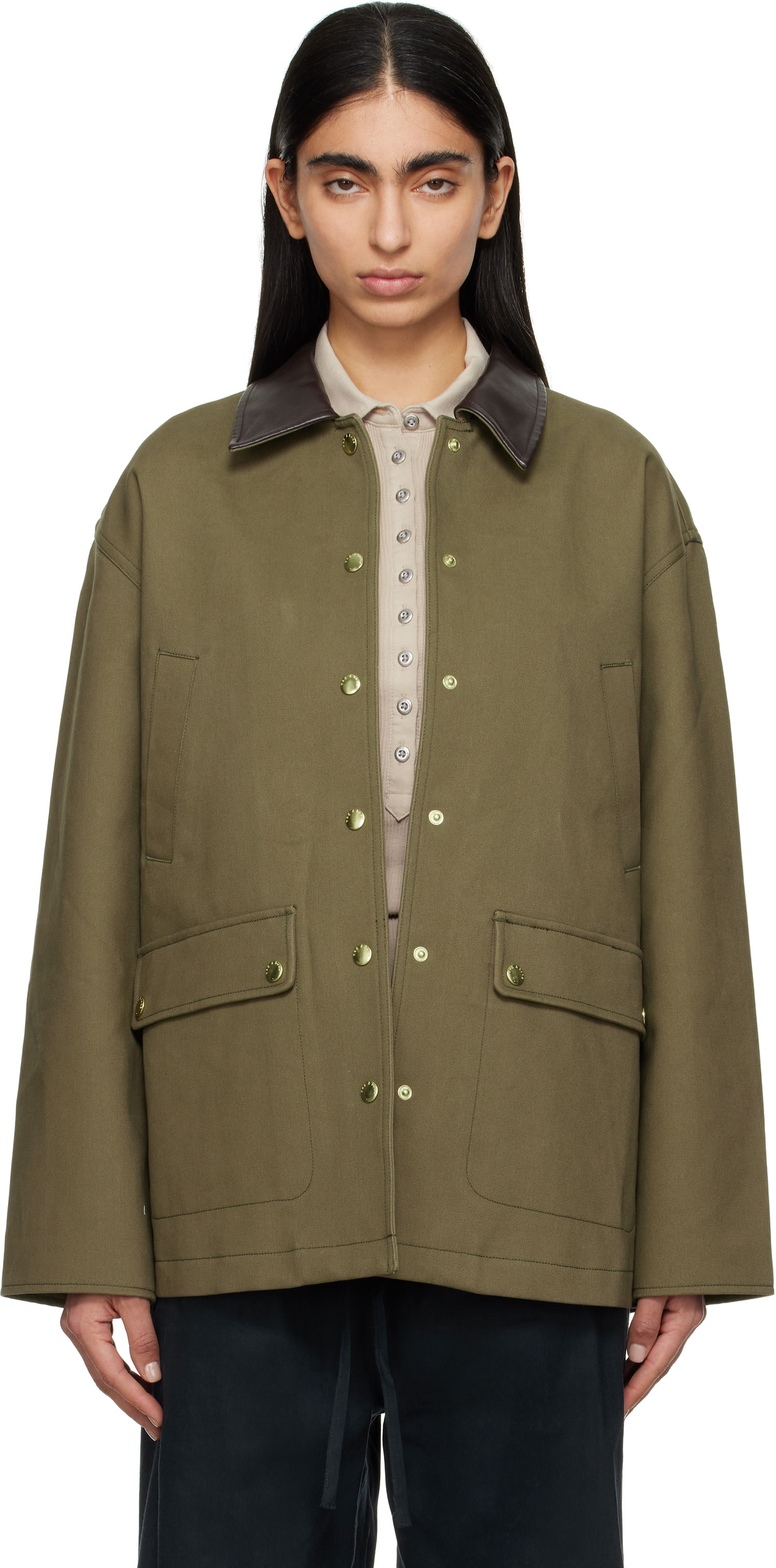 Jacka rag & bone Rag & Bone Cassidy Cotton Jacket Grön | WAW24F20167516, 0