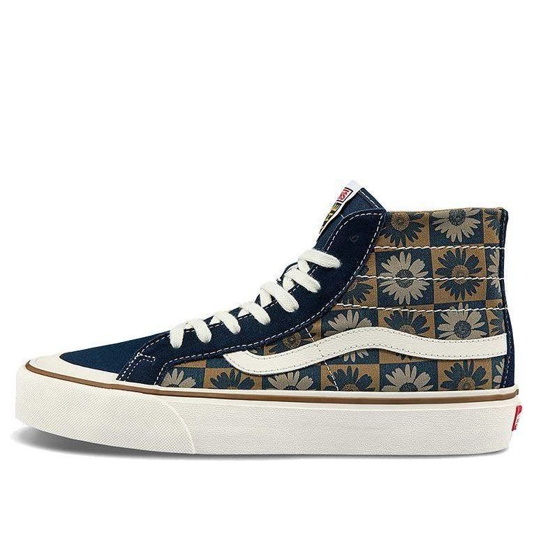 Sneakers och skor Vans SK8-Hi Checkerboard Floral Blå | VN0A3MV1A5A