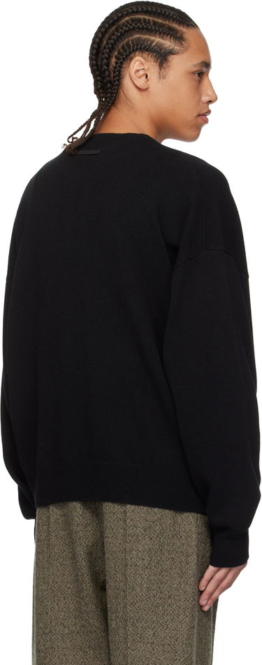 Sweater Fear of God Fear of God Fine Knit Henley Svart | FGE220-2041LAW, 2