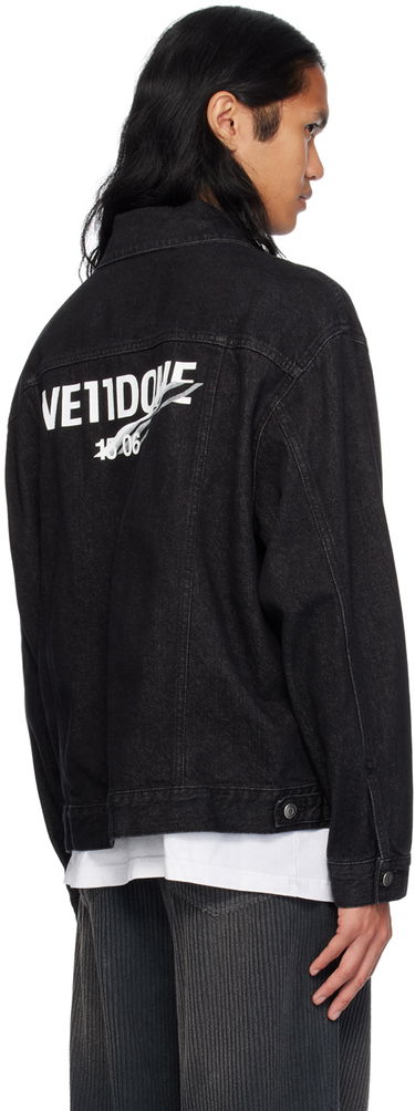 Jacka We11done We11done 1506 Trucker Denim Jacket Svart | WD-DJ1-23-913-U-BK, 2