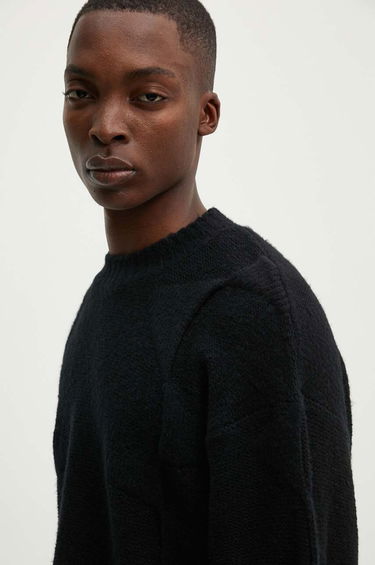 Sweater HELIOT EMIL Black Warm Wool Sweater Svart | PREAW24.M.07.063.BLK01, 6