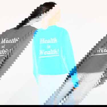 Sweater Sporty & Rich Sporty & Rich Health is Wealth Crewneck Sweatshirt Blå | ST071622300BL67, 2