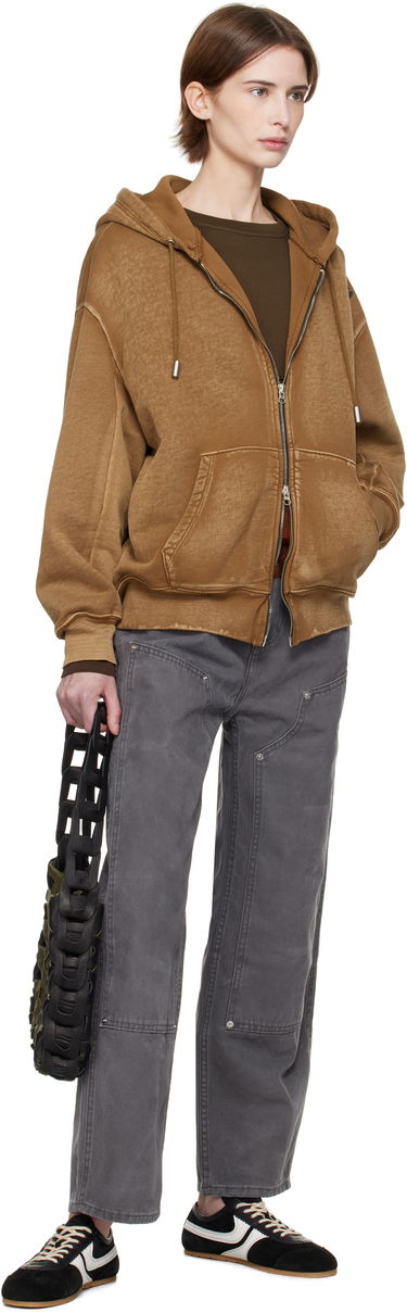 Sweatshirt Eckhaus Latta Eckhaus Latta Zip Hoodie Brun | 1103-EL-PS25-B -, 3