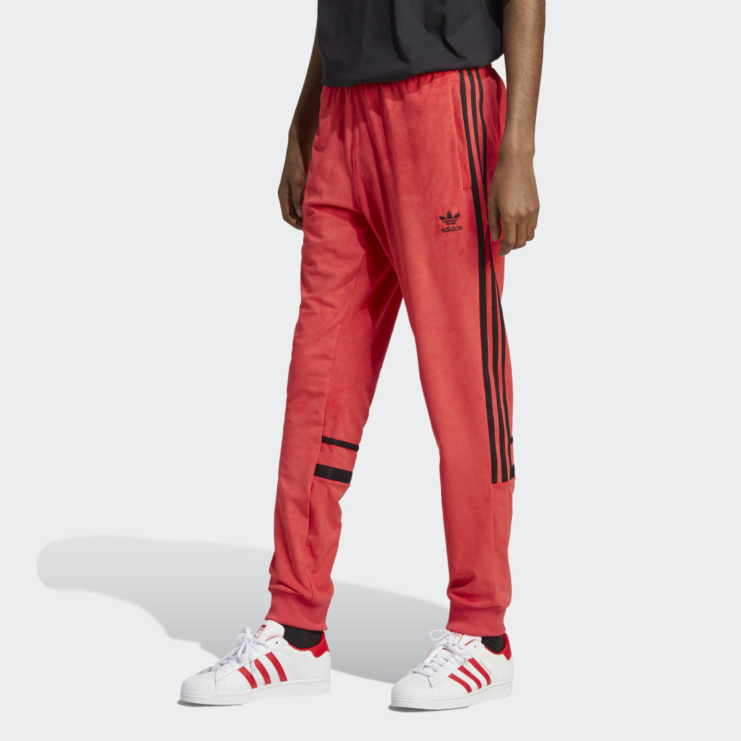 Byxor adidas Originals Adicolor Classics Plush Röd | HL9450, 1