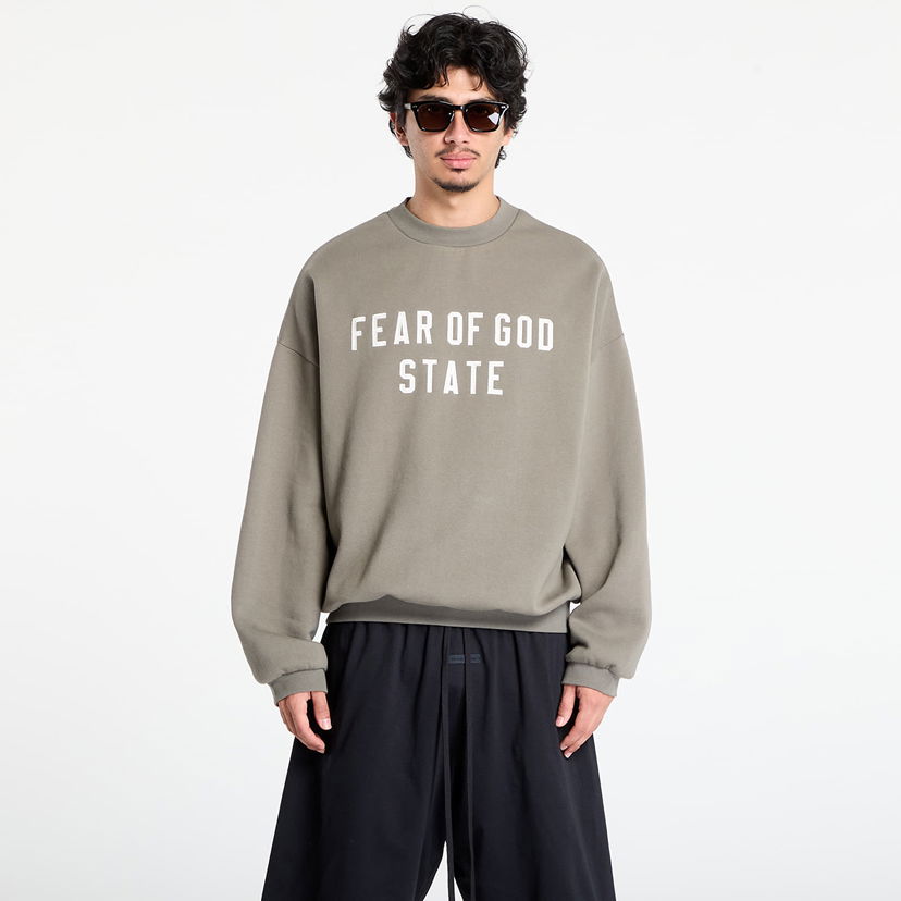 Sweatshirt Fear of God Fear of God Essentials 90's Crewneck Sweatshirt Grön | 192SP256557F-245