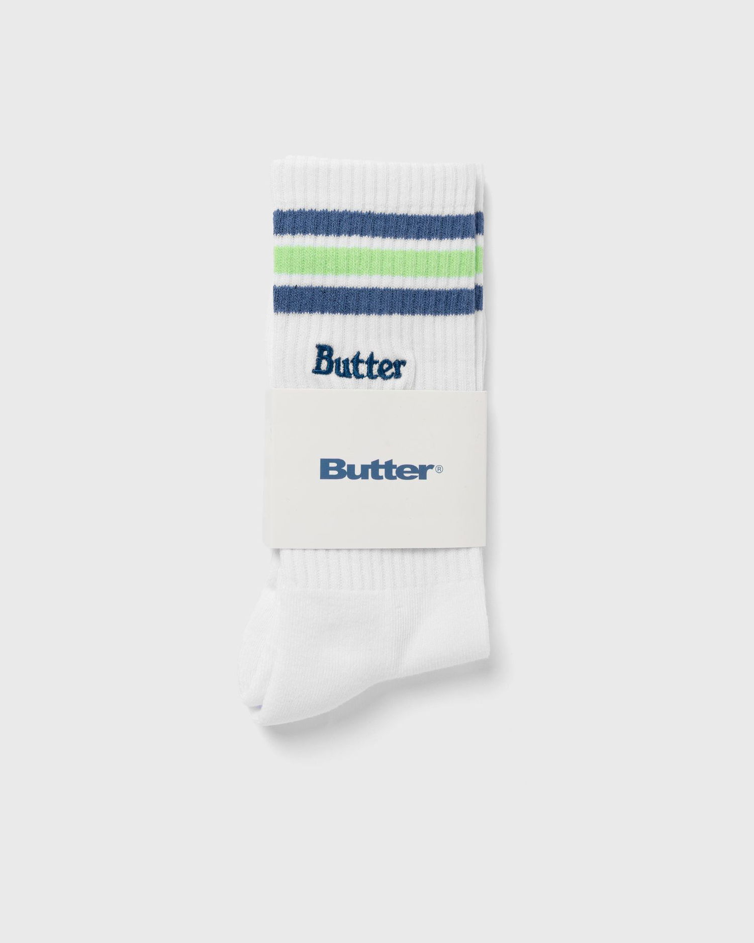 Strumpor Butter Goods Crew Two-Tone Triple Stripe Socks Flerfärgad | P25316, 0