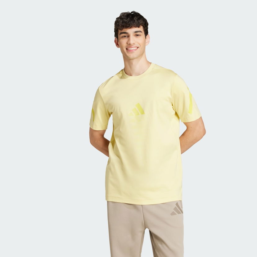 T-shirt adidas Performance Z.N.E. Yellow Sports T-Shirt Gul | JD5981