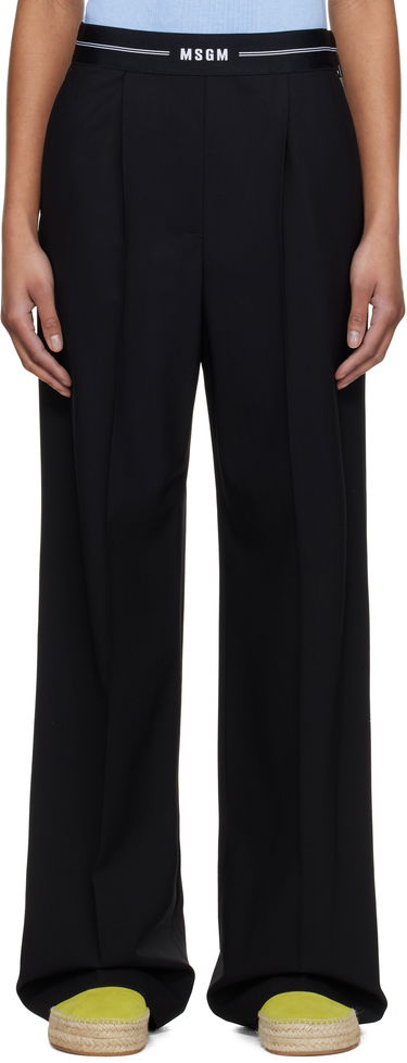 Byxor MSGM MSGM Pleated Trousers Svart | 3841MDP14 257127, 0