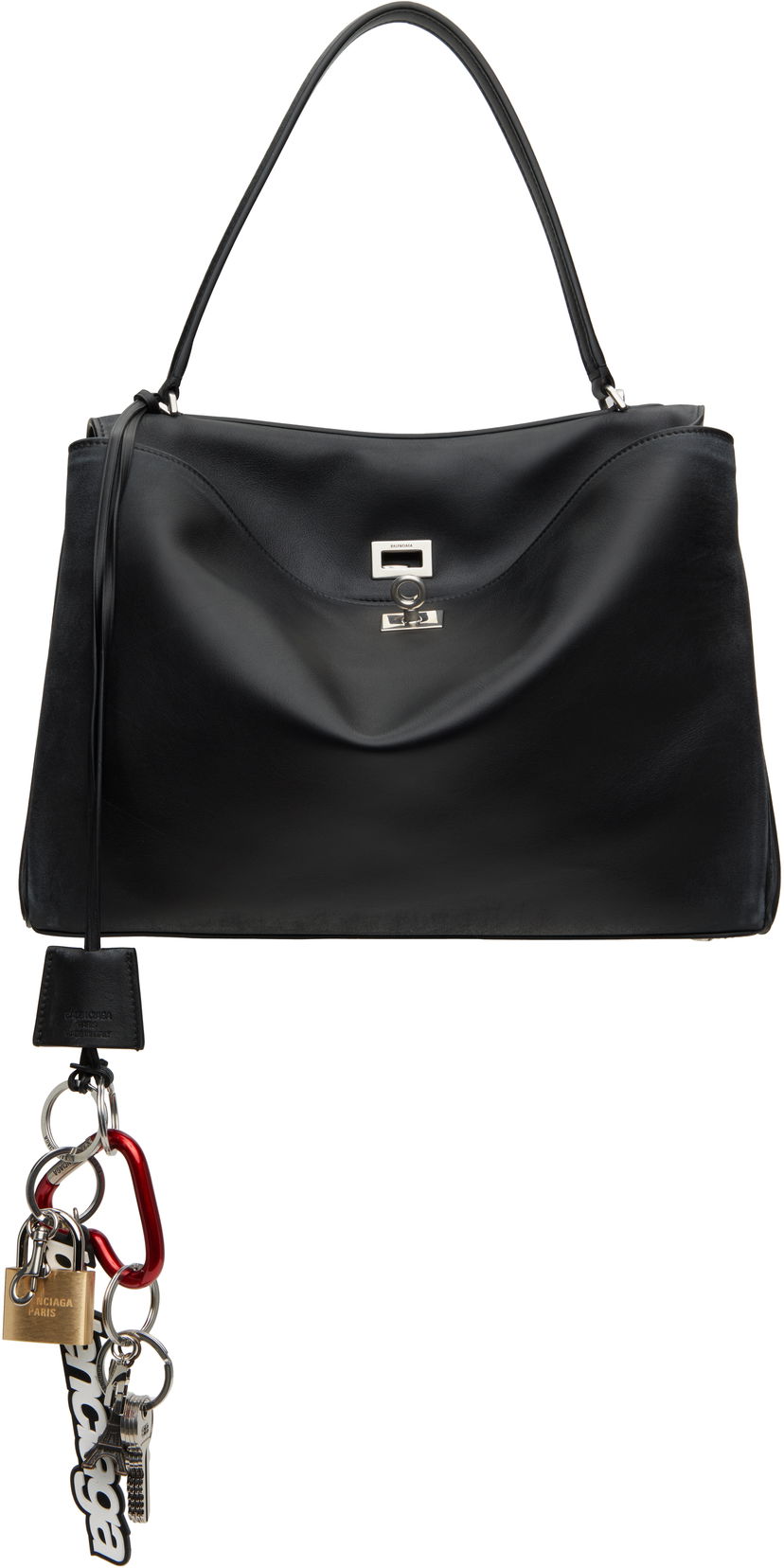 Handväska Balenciaga Balenciaga Rodeo Medium Charm Bag Svart | 789772 2AA8U