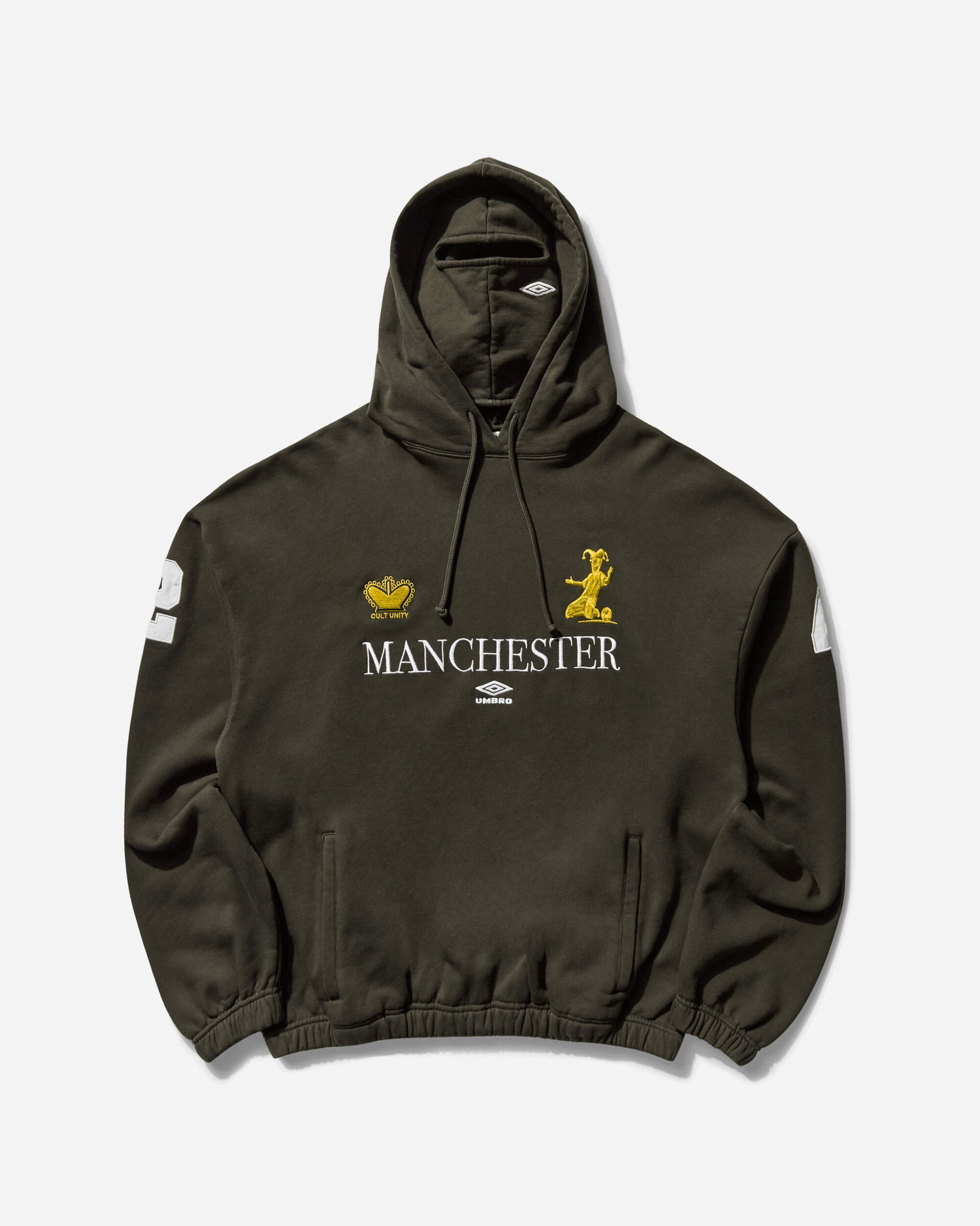 Sweatshirt Umbro Manchester Masked Hoodie Grön | UBMW0395FA245 GRN0010, 0