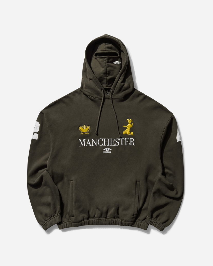Sweatshirt Umbro Manchester Masked Hoodie Grön | UBMW0395FA245 GRN0010