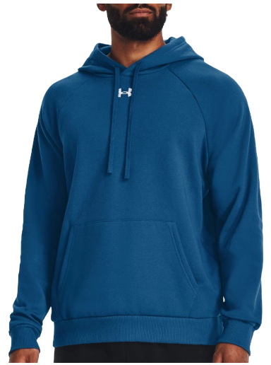 Sweatshirt Under Armour Rival Fleece Hoodie Blå | 1379757-426