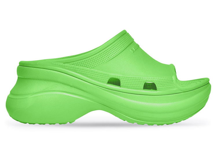 Sneakers och skor Balenciaga Crocs x Pool Slide Sandal "Neon Green" Grön | 677386W1S8E3500, 0