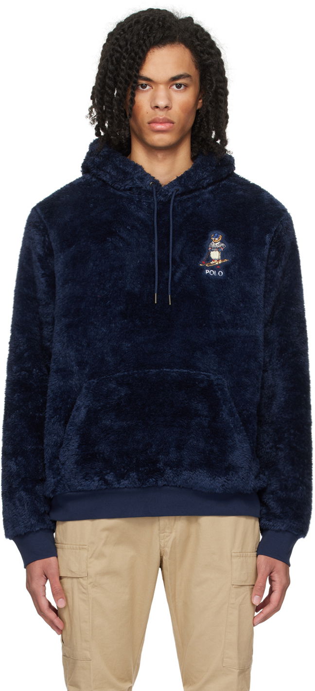 Sweatshirt Polo by Ralph Lauren Bear Hoodie Mörkblå | 710930550002, 0