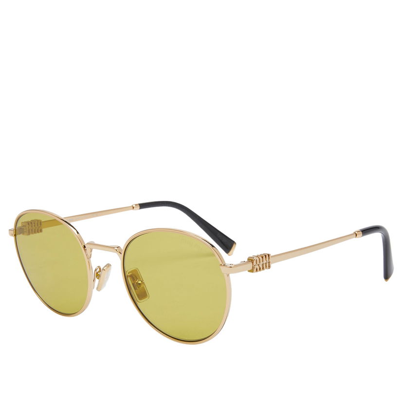 Solglasögon Miu Miu Miu Miu Eyewear 55ZS Round Sunglasses Metallisk | 0MU-55ZS-50-5AK07O