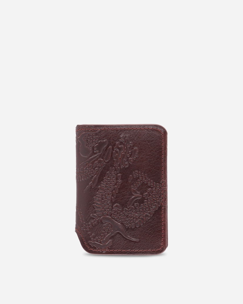 Plånbok OUR LEGACY Dragon Embossed Card Case Deep Abyss Brun | A4258CD 001