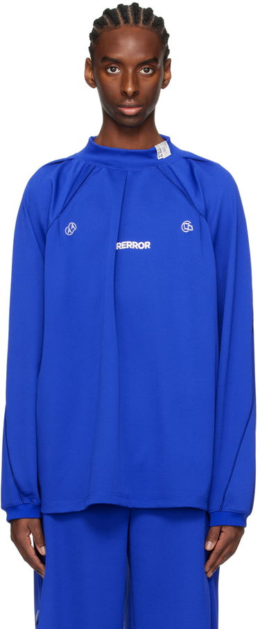T-shirt ADER ERROR Siz Long Sleeve T-Shirt Blå | BN01SSSW0104BL, 0