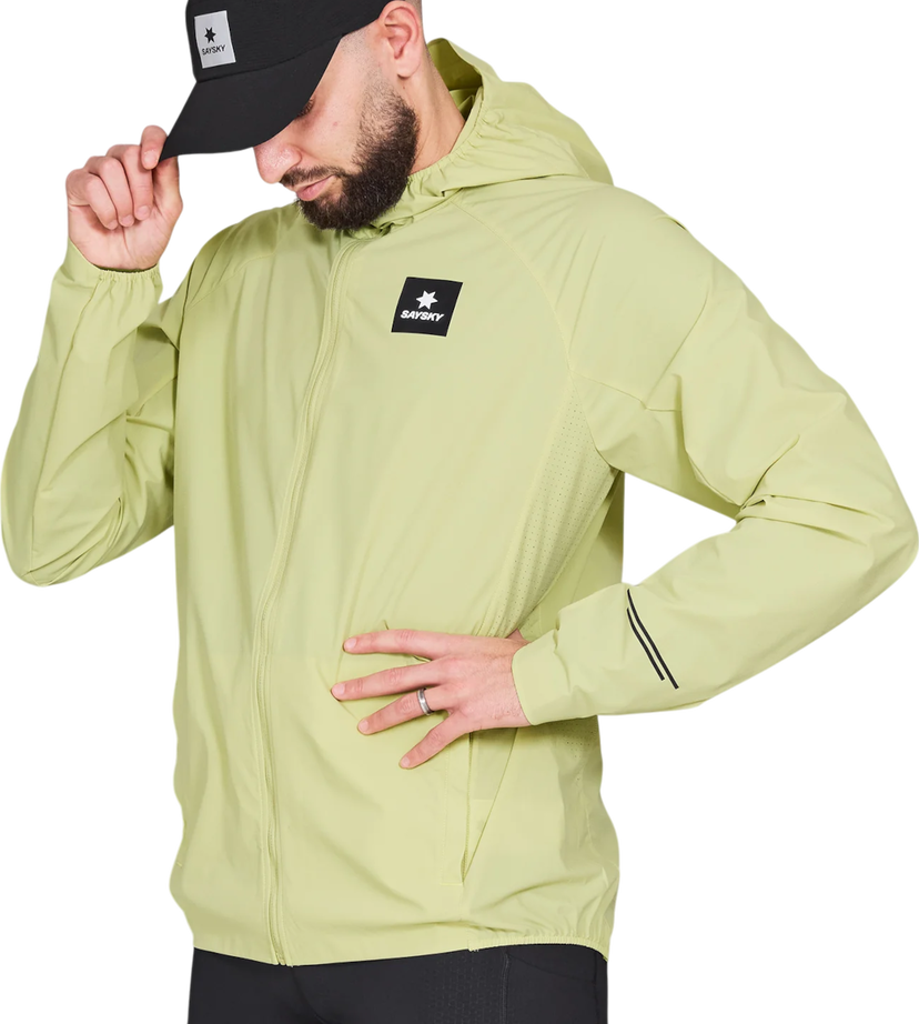 Vindjacka Saysky Saysky Clean Pace Flex Hooded Jacket Gul | nmrja20c312