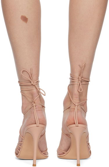 Sneakers och skor Gianvito Rossi Gianvito Rossi Sylvie Lace-Up Heeled Sandals Beige | G32016.15RIC.NAP, 1