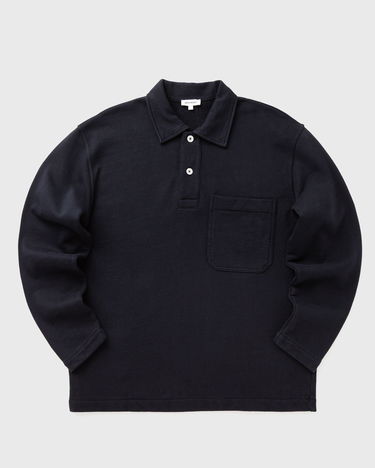 Polotröja NORSE PROJECTS Fraser Relaxed Organic Loopback Long Sleeve Polo Mörkblå | N20-1388-7004, 2