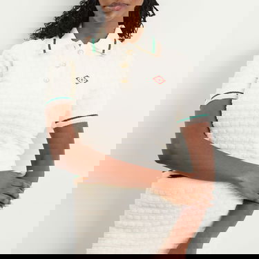 Polotröja Casablanca Casablanca Women's Boucle Polo Vit | WPF25-KW-1017-01, 5