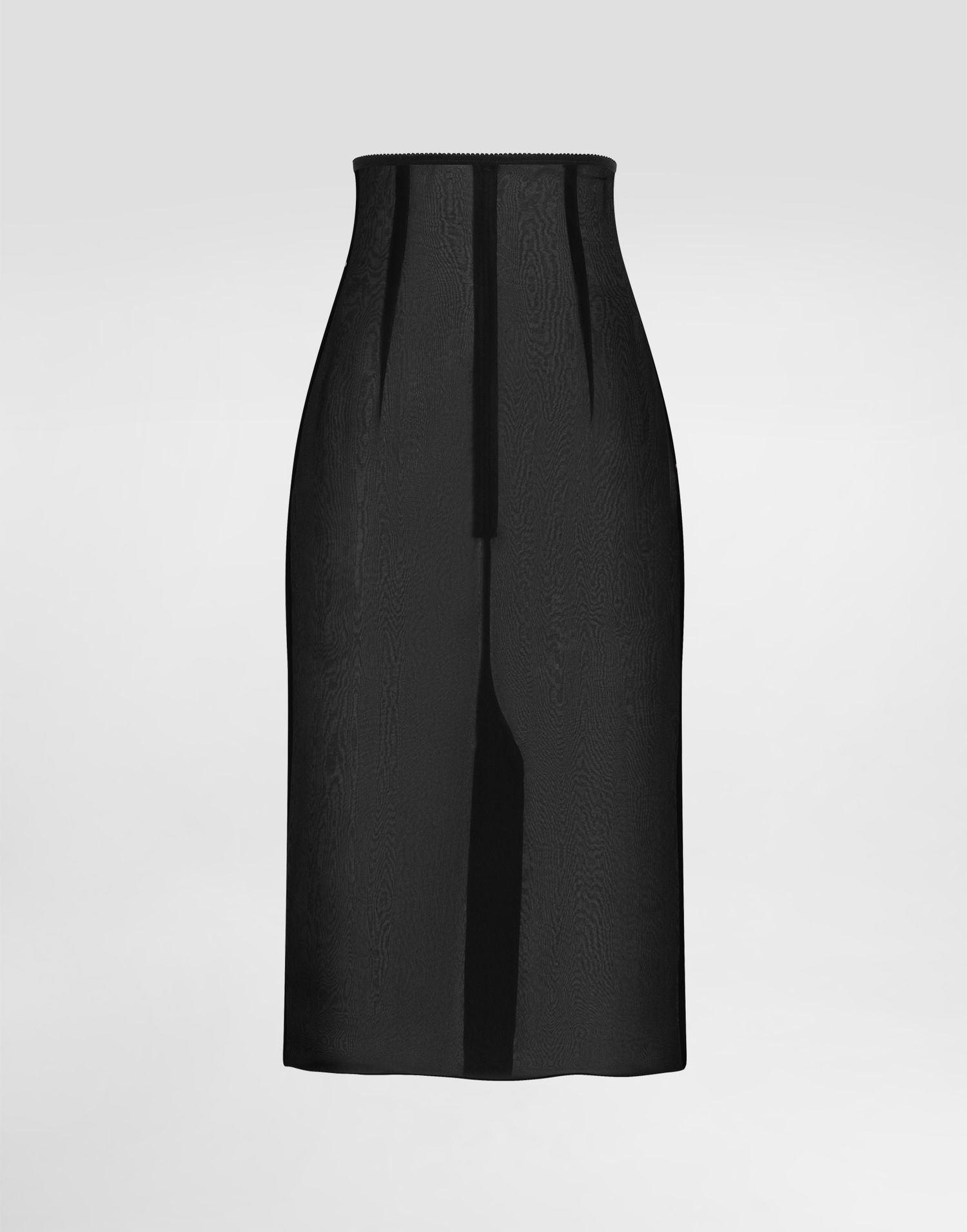 Kjol Dolce & Gabbana Dolce & Gabbana Chiffon Voile Calf-Length Skirt Svart | F4BBYTFUAA1N0000, 0