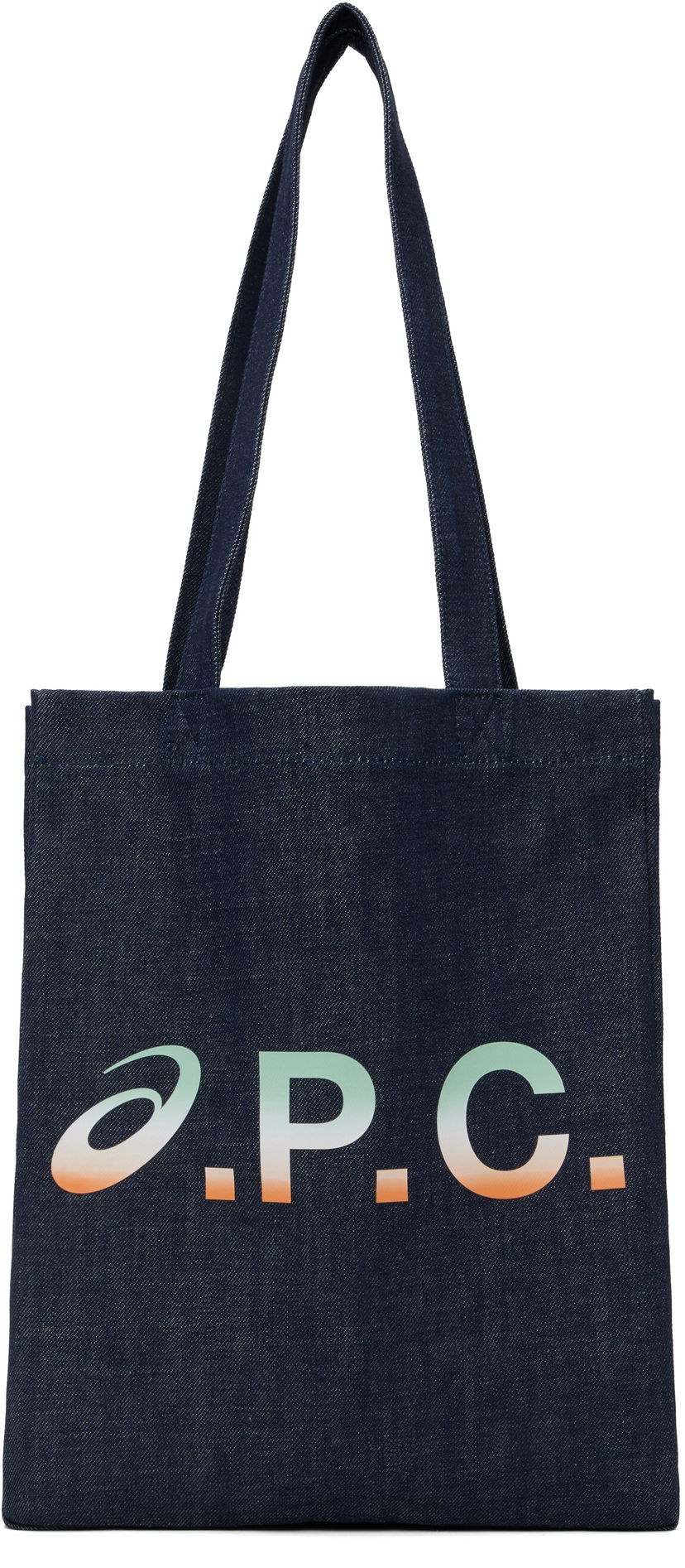 Tygpåse A.P.C. ASICS Edition Lou Tote Bag Mörkblå | COHEV-M61977