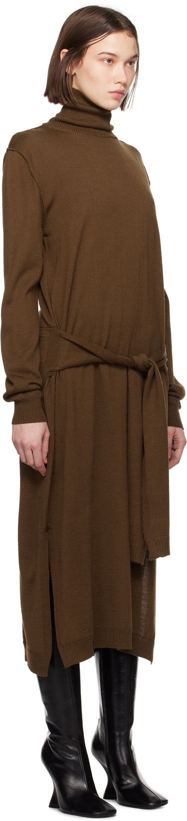 Klä LEMAIRE Midi Knit Dress Brun | DR1082 LK087, 1