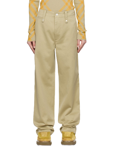 Byxor Burberry Four-Pocket Trousers Beige | 8076646