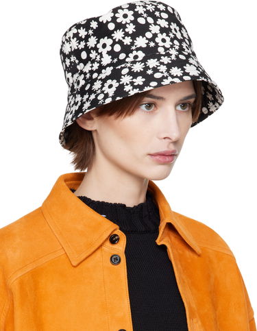 Hatt Marni Marni Pop Fields Bucket Hat Svart | CLZC0110PS UAC016, 3