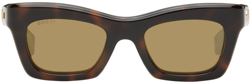 Solglasögon Gucci Brown Rectangular Sunglasses Brun | GG1773S