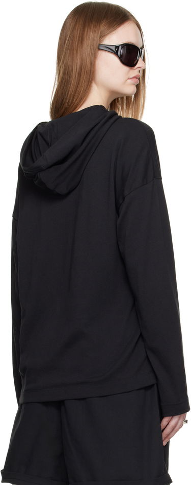 Sweatshirt Fear of God Fear of God ESSENTIALS Long Sleeve Hoodie Svart | 125SP257170FW, 2