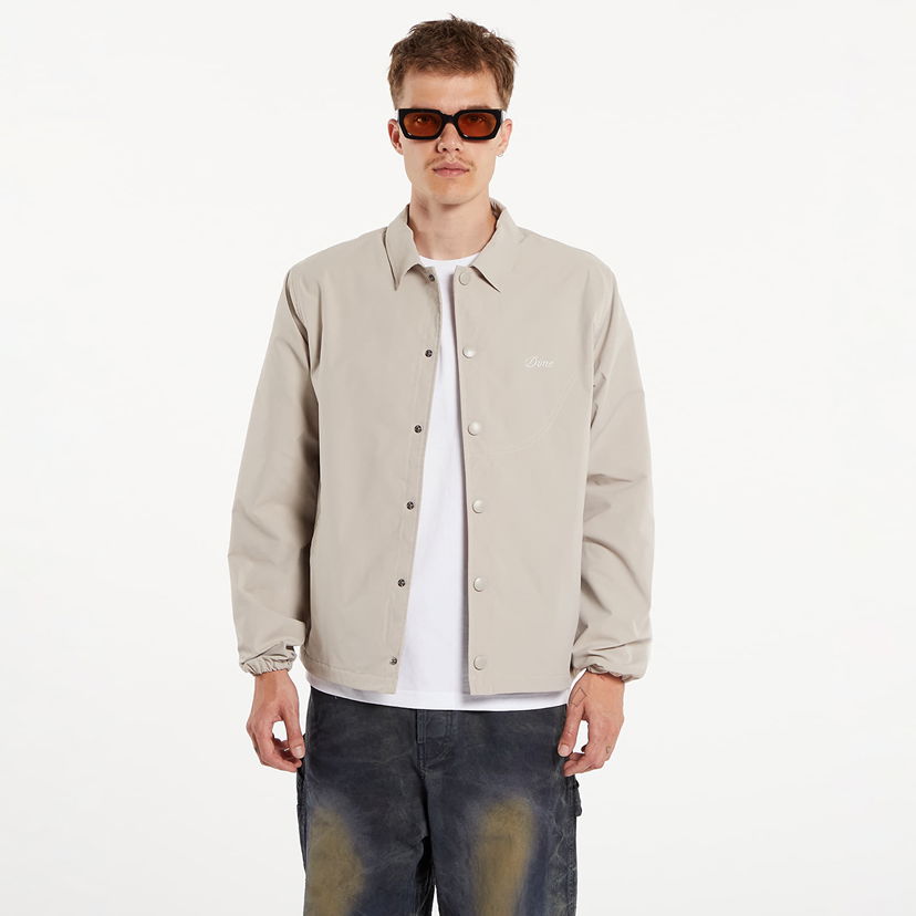 Jacka Dime Cursive Coach Jacket UNISEX Light Grey Grå | DIMESU243GRY