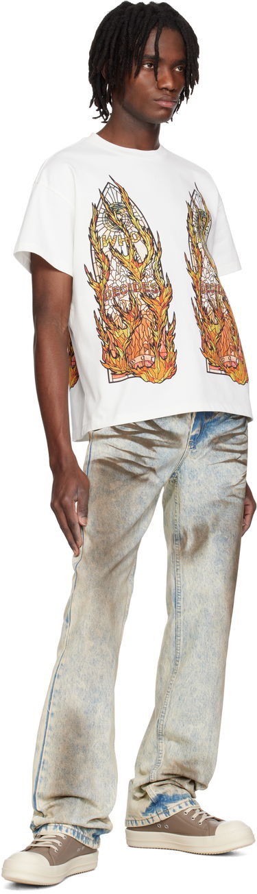 T-shirt Who Decides War Who Decides War Flame Glass T-Shirt Vit | 1110030001SE25, 3