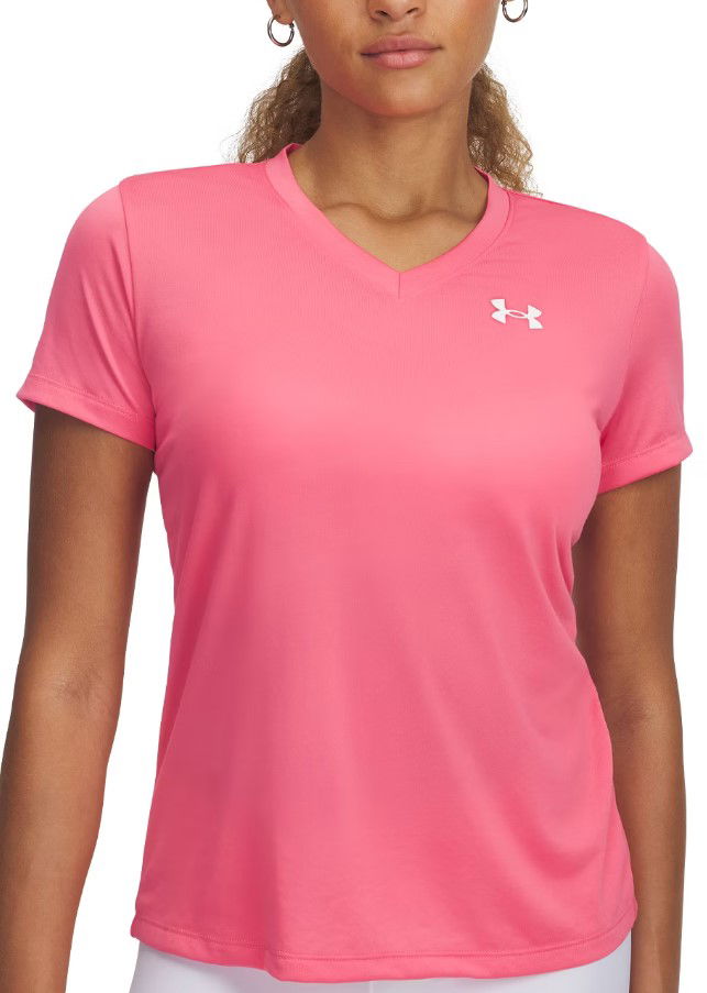 T-shirt Under Armour Under Armour Tech Short Sleeve V-Neck T-Shirt Rosa | 1384229-672
