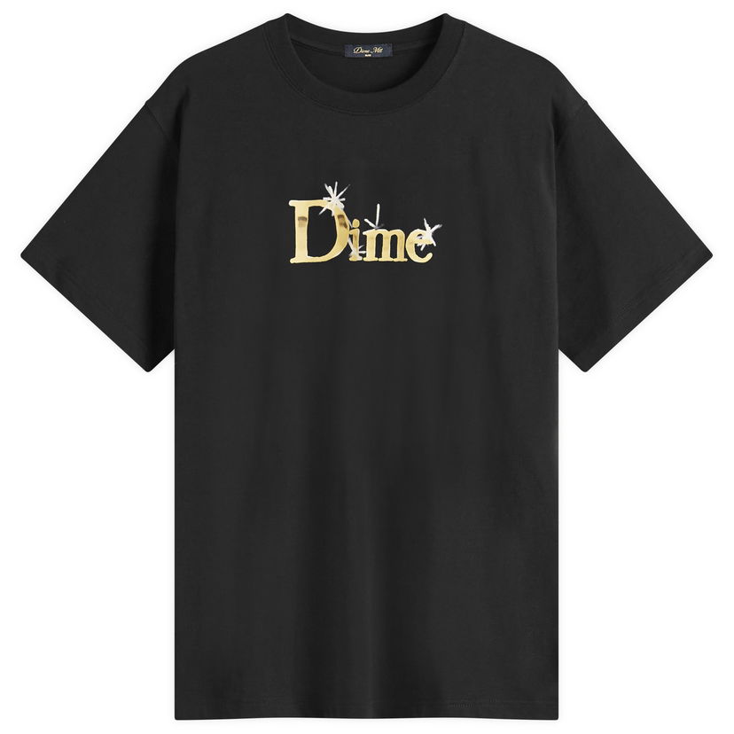 T-shirt Dime Classic Shiny T-Shirt, Size Large Svart | DIME2SP2549BLK