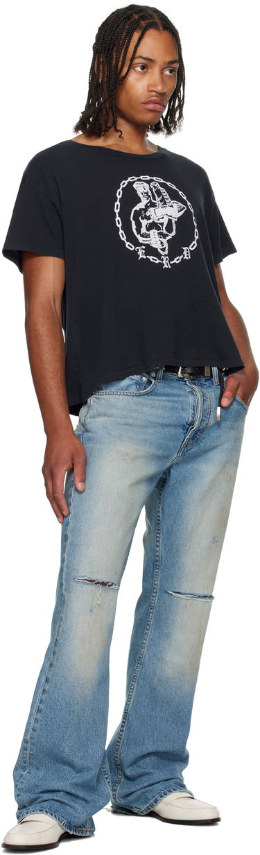 Crop top Enfants Riches Déprimés Enfants Riches Déprimés Chain Graphic Cropped T-Shirt Svart | 010-818, 3