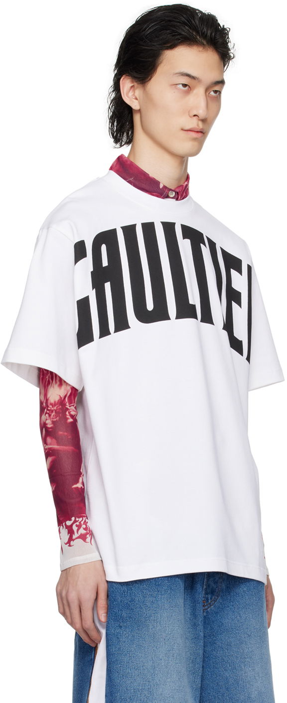 T-shirt Jean Paul Gaultier Jean Paul Gaultier 'The Large Gaultier' T-Shirt Vit | 24/25-U-TS065I-J055-0100, 1