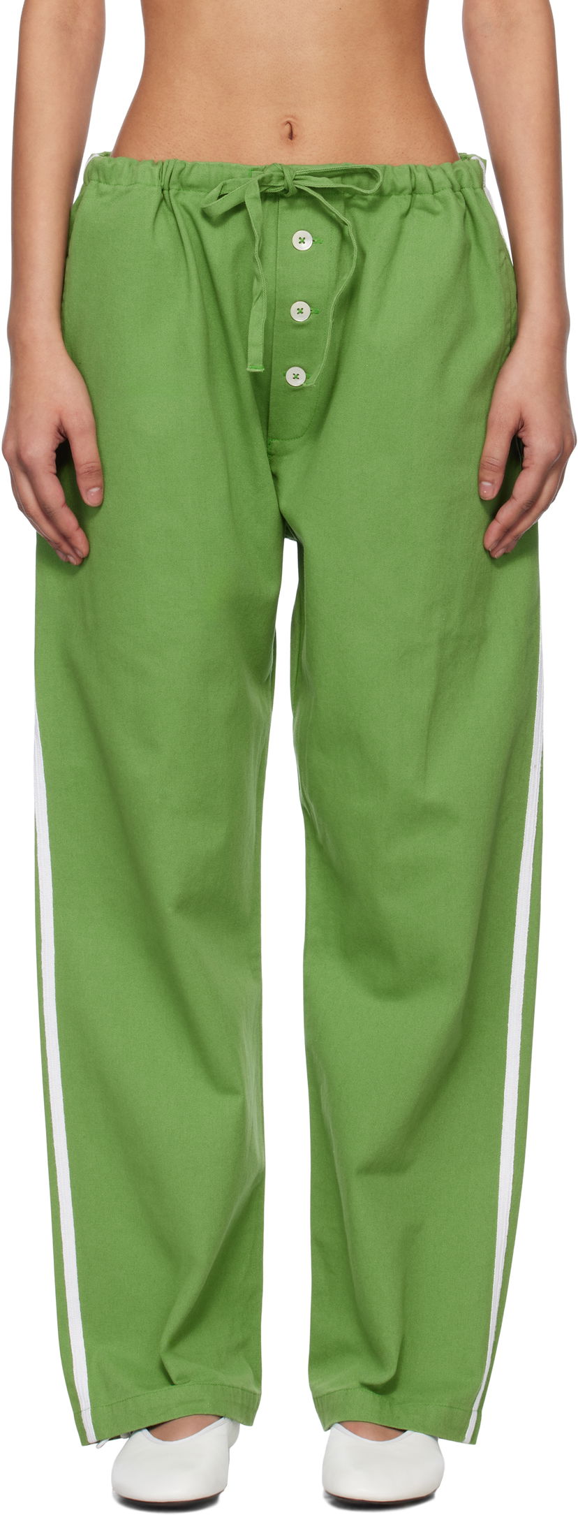 Träningsbyxor Bode Bode Italia Trousers Grön | MRS25BT034