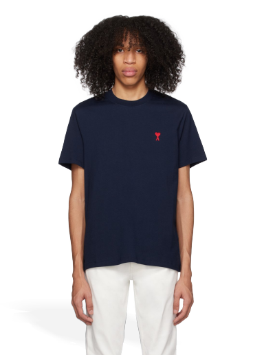 T-shirt AMI T-Shirt Mörkblå | UTS001.724