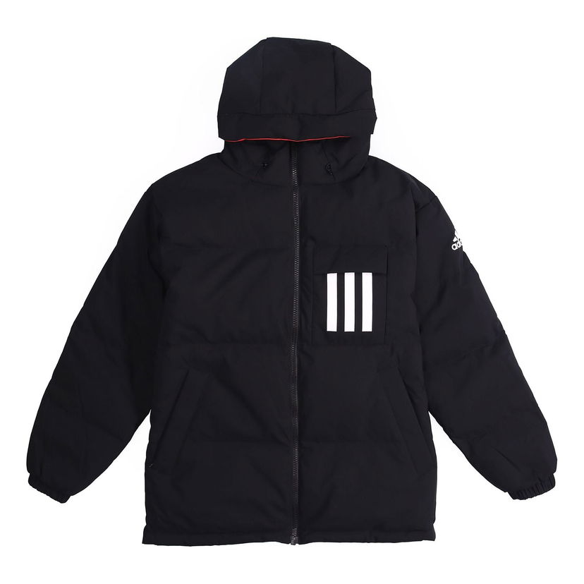 Pufferjacka adidas Originals Reversible Hooded Down Jacket Svart | EH4011